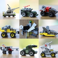Mini Transportation tank plane Car Educational Assembled Models Building Blocks Compatible small Bricks toys for children