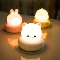 Children's Night Light Bear Rabbit Baby Nightlight Cute For Home Bedroom Kid USB Cartoon Led Lamp Christmas Gift
