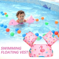 Kids Swim Float Vest Cute Cartoon Floating Jacket Arm Band Swim Training Equipment for 31-55lb Children Toddlers Boys Girls