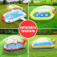 Inflatable Fun Water Playing Swim Pool Inflatable Pool Children's Pool Water Water Spray Mat Outdoor Swimming Pools for Cottages