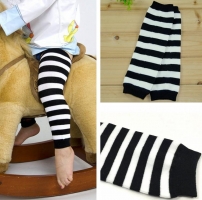 Cheapest !! baby cotton leg warmers kids girl boy black white striped leg warmers socks adult arm warmers 60pairs/lot