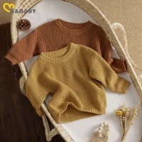 Ma&baby 0-9M Autumn Baby Boys Girls Knit Sweater Clothes Toddler Infant Newborn Knitwear Soft  Long Sleeve Baby Pullover Tops