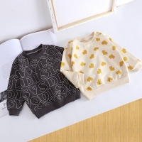 Toddler Kids Sweater Boys And Girls 2021 New Long Sleeve Top Autumn And Winter Children's Bottoming Shirt Infant Baby Clothes