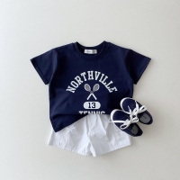 Toddler Kid Baby Boys Girls Clothes Summer Cotton T Shirt Short Sleeve Clothing Graffiti Print TShirt Children Top Infant Outfit