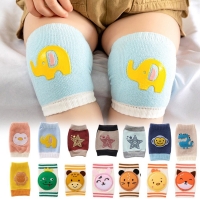 2022 Summer Infant Kneecaps Toddler Breathable Cushion Baby Crawling Elbow Accessories Boys Girls Cartoon Leg Protector 0-36M