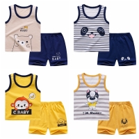 Baby Boy Clothes Casual Tracksuit  Pure Cotton Clothing Summer Clothes For Babies T-shirts + Pants For Kids Sports Outfit