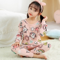 New Winter Sleepwear For Baby Kids Full Sleeve Pijamas Infantil 100% Cotton Autumn Kids Pajamas Set Boys Girls Clothes 6 10 12Y