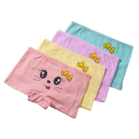 Girl Cartoon Boxers Children Cotton Underwear Kids Princess Florals Panties Children Underpants Quality Soft Shorts Size 2T-10T