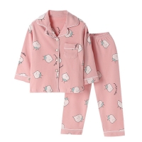 Boys and Girls Pajamas Set Spring and Autumn New Children Fashion Two-Piece Printing Long Sleeve Baby Children's Home Service
