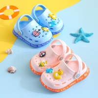 Children New Cute Cartoons Kids Mules Clogs Summer Croc Garden Beach Slippers Sandals Cave Hole Baby Shoes For Boys Girls