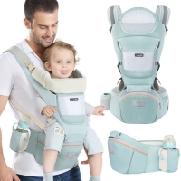 Baby Carrier Waist Stool with Storage Bag Kangaroo Shoulder Swaddle Sling Infant Kid Wrap Ergonomic Backpack Hipseat 3-36 Months