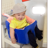 New Cartoon Portable Baby Dining Chair Multifunctional Baby Car Can Be Fixed BB Stool Learn To Sit Sofa Cover