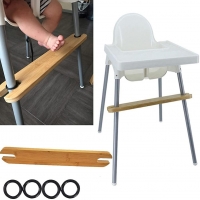 Baby Highchair Foot Rest Footrest Baby Natural Bamboo Baby Highchair Foot Rest High Chair Footrest With Rubber Ring