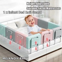 28cm Height Baby Crib Bumper Toddler Bed Rails Guard Adjustable Anti-collision Bed Fence Bumper Rail Guard Children Bed Barrier