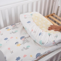 Newborn Baby Bed Linen Elastic Fitted Sheet Cotton Waterproof Cot Cradle Sheet Crib Mattress Cover Protector Babies Accessories