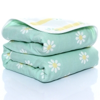 110*110cm Baby Cotton Blanket Six-layer Gauze Children's Bath Towel Newborn Thin Quilt Blanket Infant Summer Quilt Wholesale