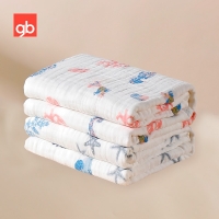Goodbaby Muslin Quilt 6-layer Gauze Blanket Swaddle Baby Burp Throw Blanket Baby Gift Super Soft Bath Towel 47.2x47.2 inch