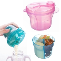3 Grid Portable Milk Powder Formula Dispenser BPA Free Food Container Infant Bean Storage Box for Kid Care Toddler Travel Bottle