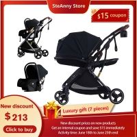 Baby stroller can sit and lie down two-way lightweight folding high landscape baby newborn child bb trolley