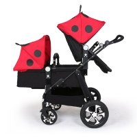 Twin baby car cool version can sit and lying  trolley folding umbrella carts double children's stroller double baby stroller