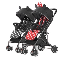 2022  Twin stroller ultra-light and foldable newborn carts double pram  detachable second baby stroller