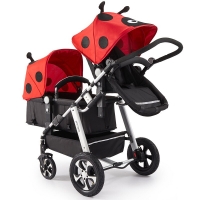 New Twins baby stroller 2 in 1,travel baby carriage, Newborn Pram,Portable Kids Stroller, double baby stroller four wheels