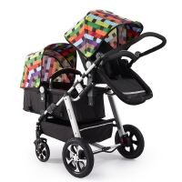 2022 New twin stroller,baby stroller,folding stroller Twins baby carriage,Double Seat stroller travel pushchair high landscape