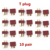 10Pairs 20PCS T Plug Male Female Deans Connectors For RC LiPo Battery RC FPV Racing Drone