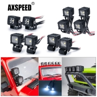 AXSPEED Luggage Rack Side LED Lights Spotlight for TRX4 TRX6 Axial SCX10 Wraith Axial SCX24 1/10 RC Crawler Car Truck