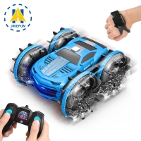 2in1 RC Car 2.4GHz Remote Control Boat Waterproof Radio Controlled Stunt Car 4WD Vehicle All Terrain Beach Pool Toys for Boys
