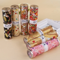 Japanese style kaleidoscope toy with metal cover and special paper (1pc, random color)