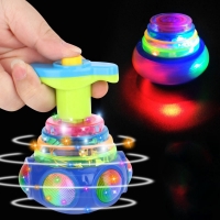 Colorful Luminous Spinning Gyro Toy with Music for Kids, Random Color.