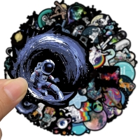 10/20/50pcs Graffiti Astronaut Stickers Outer Space Vinyl Decals for Laptop Car Bike Skateboard Phone Case Sticker for Kids Toy
