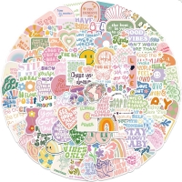 Inspirational Girl Pink Cartoon Stickers - Pack of 10/30/50/100 for DIY, Bike, Travel, Luggage, Guitar, Laptop, Graffiti.