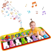 Kids Music Mat Piano Keyboard Musical Instrument Baby Music Mat Blanket Touch Play Mat Children Early Dance Educational Toys