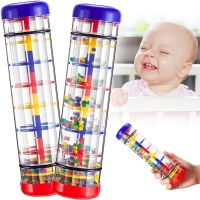 Rainmaker Baby Toy Rain Stick Musical Toys For Babies 1 2 3 Year Hand Shaker Rattles Toy Educational Instrument Toy For Children