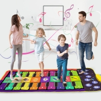 Learning Education Double Row Music instruments Keyboard Piano Music Mat Infant Fitness Educational Toys For Children Kids