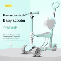 Children's Scooter 3 Wheels Can Sit on A Swing Car Baby 2-4 Years Old Scooter Child Five-in-one Flash Wheel Twist Car