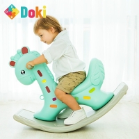 Children Giraffe Rocking Horses Thickening Plastic Baby Indoor Balance Rocking Chair Kindergarten Ride for Kid Toy Birthday Gift