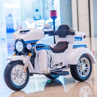 DokiToy Children's Electric Motorcycle Car Can Sit For Two People Male And Female Baby Children Charging Three-wheeled Toy Car