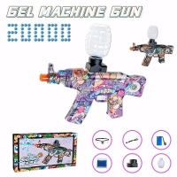 Electric AKM-47 Gel Ball Blaster with 20k+ Ammo and Goggles - Outdoor Toy for Kids 12+