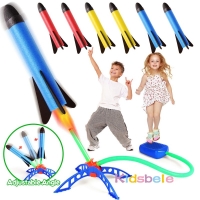 Pedal-Powered Air Rocket Launcher for Kids – Outdoor Sports Toy Set for Children's Play and Games