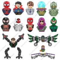 Marvel Spiderman Superheroes Spider-Man Venom Mini Action Figures Bricks Building Blocks Classic Movie Doll Model Kids Toys Gift