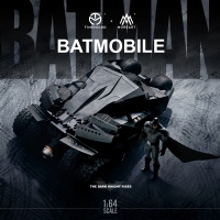 1:64 Batmobile Resin Model Car with Figure - Collectible, Displayable, and Gift-Worthy