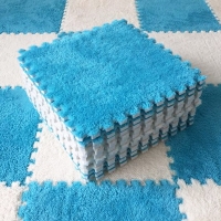 10 Pcs Soft Plush Children's Mat Baby Play Mat Baby Toys Eva Foam Puzzle Carpet In Children's Room Keep Warm Playmat 30*30*1CM