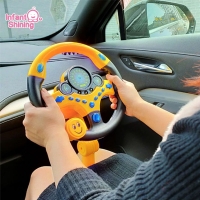Infant Shining Eletric Simulation Steering Wheel Toy with Light Sound Kids Early Educational Stroller Steering Wheel Vocal Toys