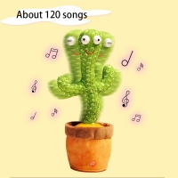 Fun and Educational Cactus Toy for Dancing, Recording, and Speaking for Kids.