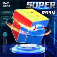 Moyu Super RS3M 3x3 Magnetic Magic Cube with Maglev Ball Core - Professional Speed Puzzle Toy (Original Hungarian Cubo)