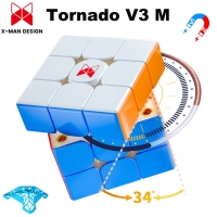 Qiyi X-Man Tornado V3 Pioneer Magnetic 3x3 Speed Cube with Maglev Technology - Original Hungarian Cube Toy
