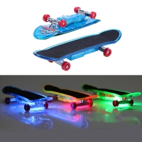 Mini LED Alloy Fingerboard Skateboard Toy for Kids - Professional and Basic Finger Skateboard with Frosted Design